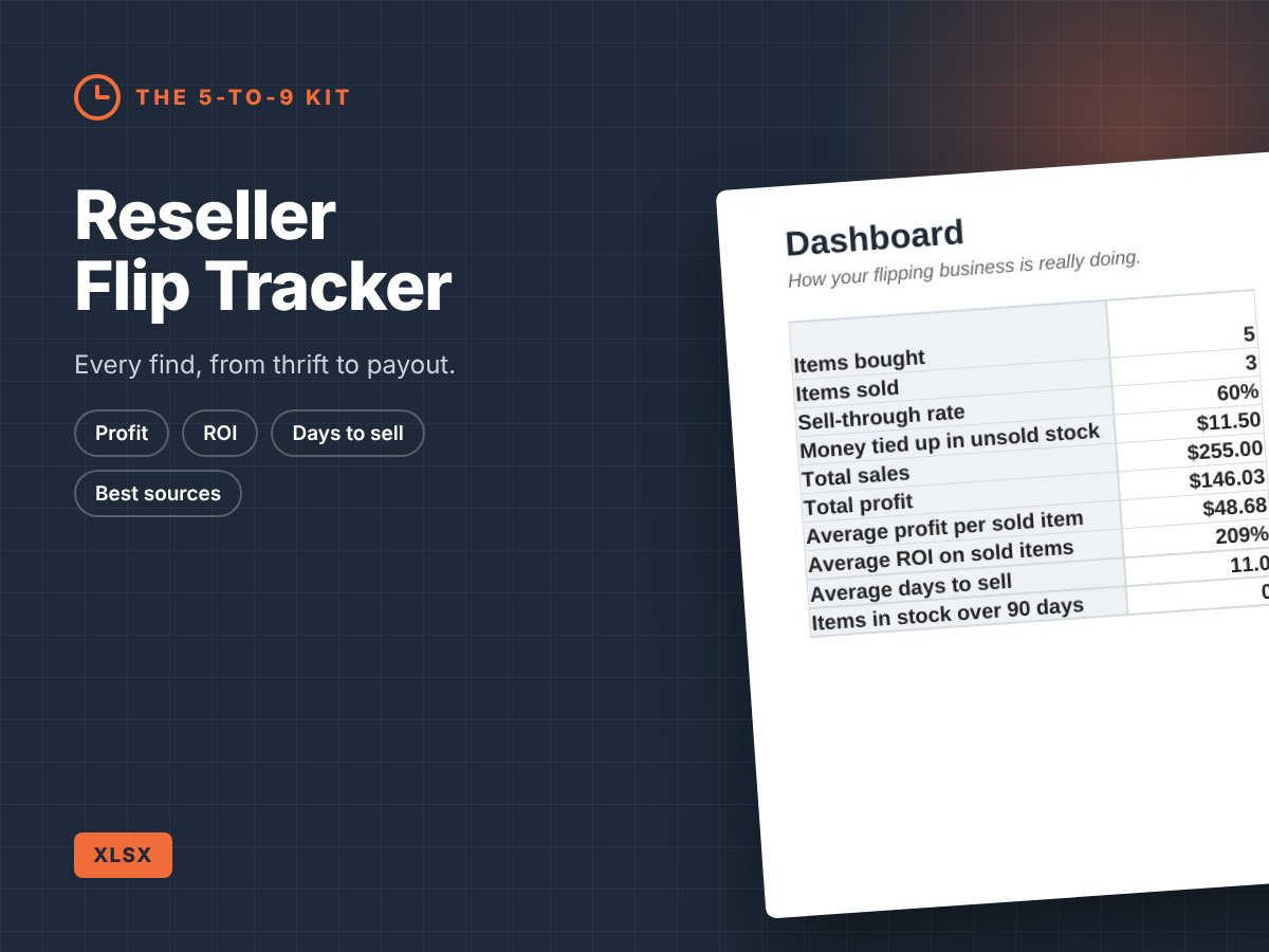 Reseller Flip Tracker preview
