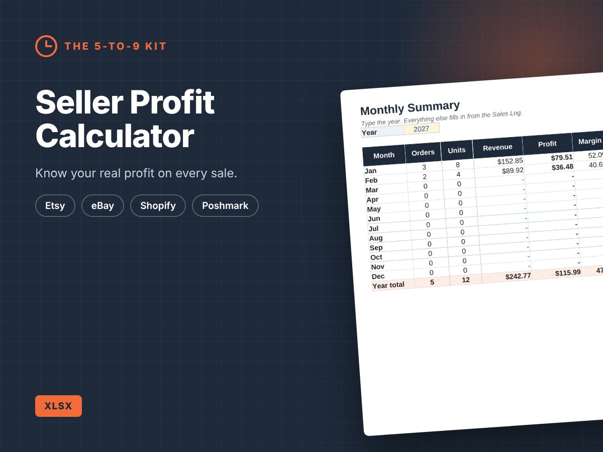 Seller Profit Calculator preview